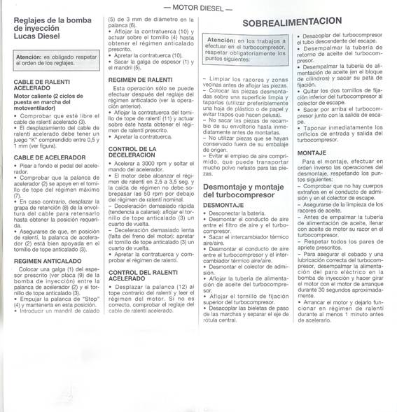 Regulación bomba diesel 4